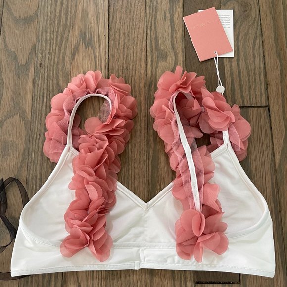 Le Reveche White Floral Bikini Swimsuit from Italy - Picture 3 of 7